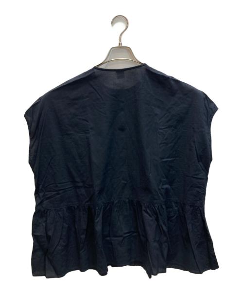 KAGURE（カグレ）kagure (カグレ) フロント刺繍フレンチブラウス ブラック サイズ:size  Freeの古着・服飾アイテム