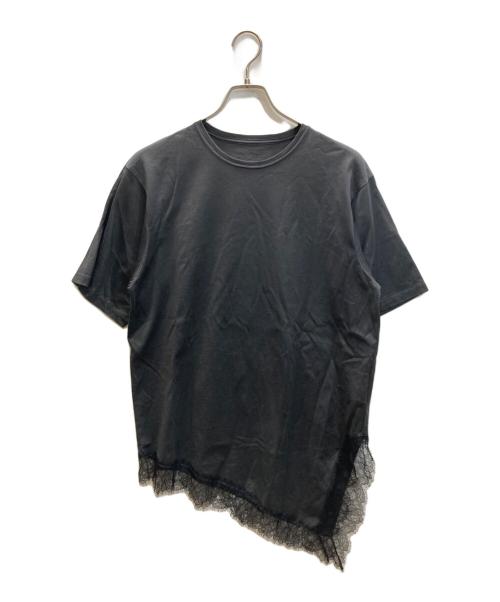 journal standard L'essage（ジャーナルスタンダード レサージュ）journal standard L'essage (ジャーナルスタンダード レサージュ) レースイレギュラーヘムTシャツ グレー サイズ:下記参照の古着・服飾アイテム