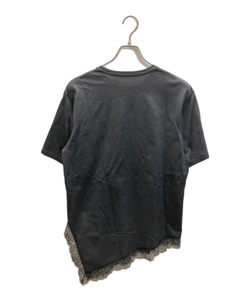 journal standard L'essage（ジャーナルスタンダード レサージュ）journal standard L'essage (ジャーナルスタンダード レサージュ) レースイレギュラーヘムTシャツ グレー サイズ:下記参照の古着・服飾アイテム