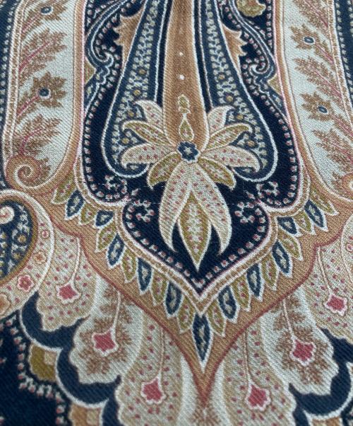 ETRO（エトロ）ETRO (エトロ) ペイズリー ウールシルク ストール ベージュ サイズ:下記参照の古着・服飾アイテム