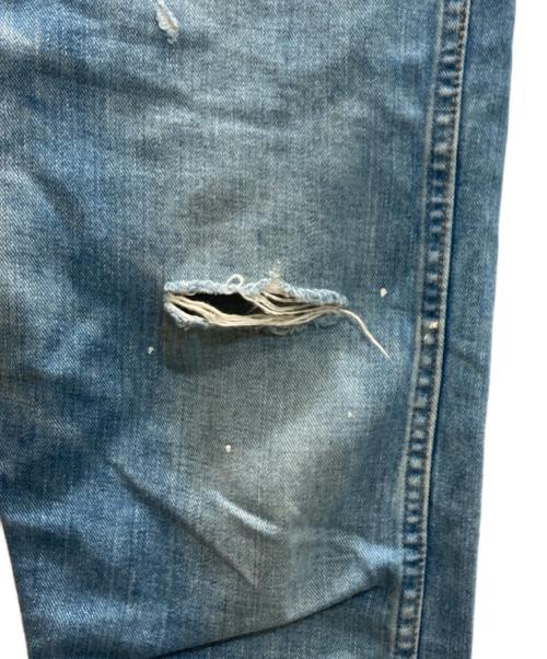 Wrangler（ラングラー）Wrangler (ラングラー) Ron Herman (ロンハーマン) 加工クロップドデニムパンツ インディゴ サイズ:SIZE Mの古着・服飾アイテム