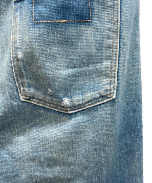 Wrangler（ラングラー）Wrangler (ラングラー) Ron Herman (ロンハーマン) 加工クロップドデニムパンツ インディゴ サイズ:SIZE Mの古着・服飾アイテム
