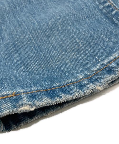 Wrangler（ラングラー）Wrangler (ラングラー) Ron Herman (ロンハーマン) 加工クロップドデニムパンツ インディゴ サイズ:SIZE Mの古着・服飾アイテム