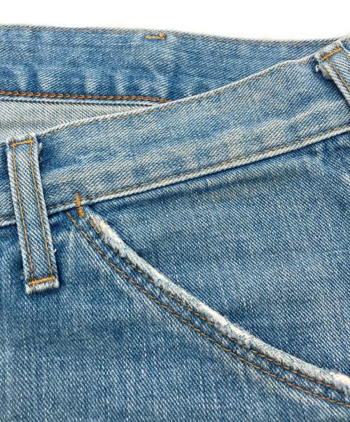 Wrangler（ラングラー）Wrangler (ラングラー) Ron Herman (ロンハーマン) 加工クロップドデニムパンツ インディゴ サイズ:SIZE Mの古着・服飾アイテム