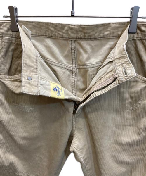 Wrangler（ラングラー）Wrangler (ラングラー) Ron Herman (ロンハーマン) 加工クロップドデニムパンツ ベージュ サイズ:SIZE Mの古着・服飾アイテム