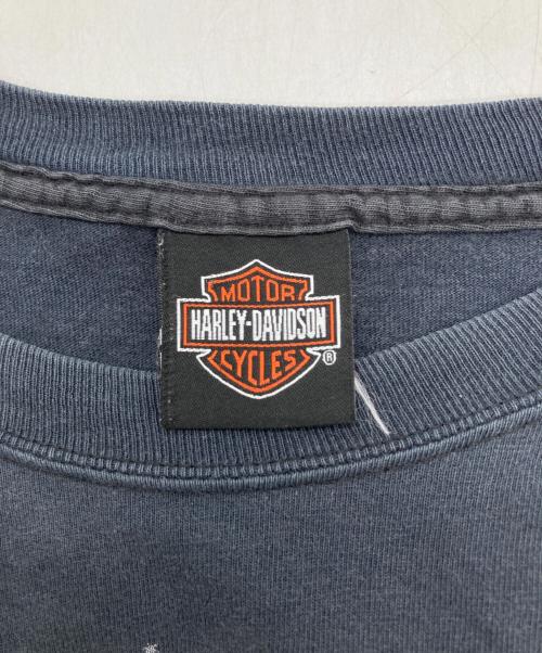 HARLEY-DAVIDSON（ハーレーダビッドソン）HARLEY-DAVIDSON (ハーレーダビッドソン) 両面プリントTシャツ ネイビー サイズ:SIZE Lの古着・服飾アイテム