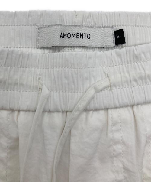 AMOMENTO（アモーメント）AMOMENTO (アモーメント) シアーレイヤードパンツ ホワイト サイズ:SIZE Sの古着・服飾アイテム