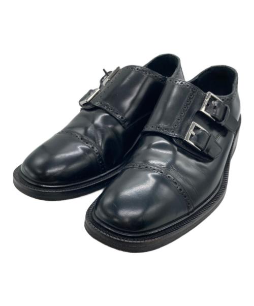GUCCI（グッチ）GUCCI (グッチ) ダブルモンクシューズ ブラック サイズ:SIZE 40 1/2の古着・服飾アイテム