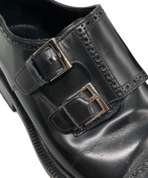 GUCCI（グッチ）GUCCI (グッチ) ダブルモンクシューズ ブラック サイズ:SIZE 40 1/2の古着・服飾アイテム