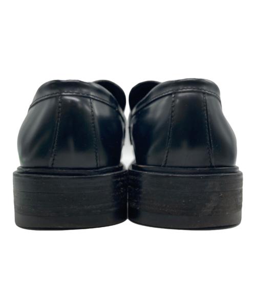 GUCCI（グッチ）GUCCI (グッチ) スクエアビットローファー ブラック サイズ:SIZE 40 1/2の古着・服飾アイテム