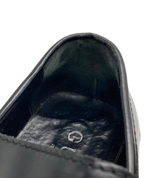 GUCCI（グッチ）GUCCI (グッチ) スクエアビットローファー ブラック サイズ:SIZE 40 1/2の古着・服飾アイテム