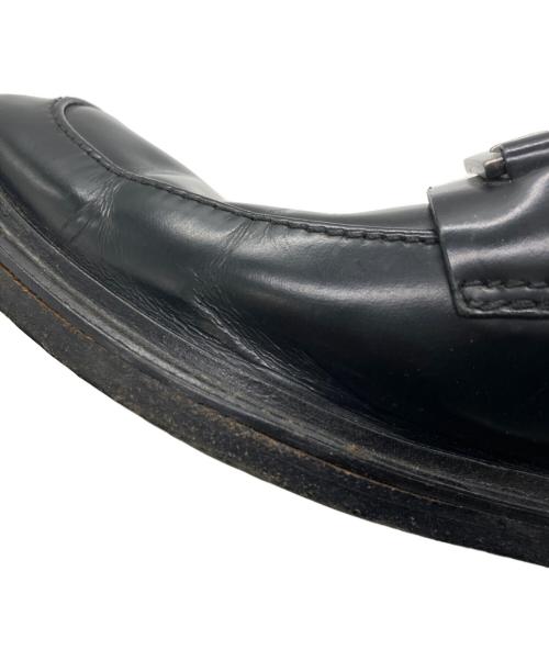 GUCCI（グッチ）GUCCI (グッチ) スクエアビットローファー ブラック サイズ:SIZE 40 1/2の古着・服飾アイテム