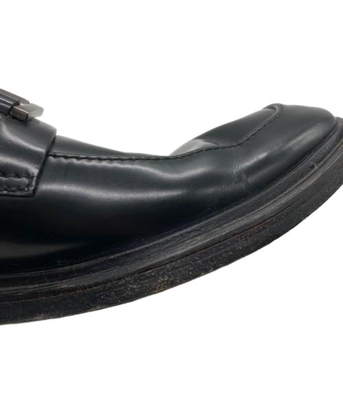 GUCCI（グッチ）GUCCI (グッチ) スクエアビットローファー ブラック サイズ:SIZE 40 1/2の古着・服飾アイテム