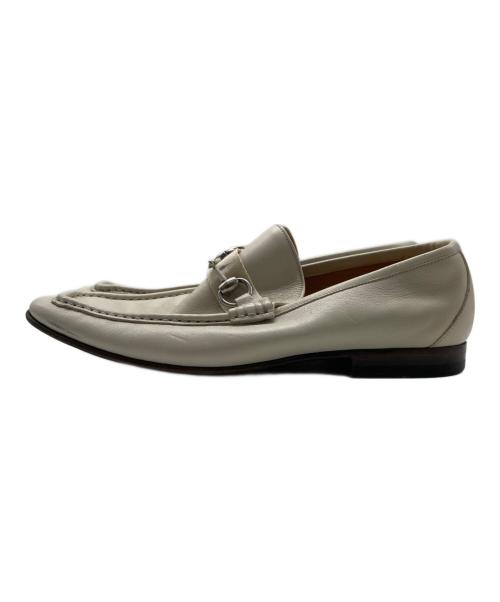 GUCCI（グッチ）GUCCI (グッチ) ビットローファー アイボリー サイズ:40EJの古着・服飾アイテム