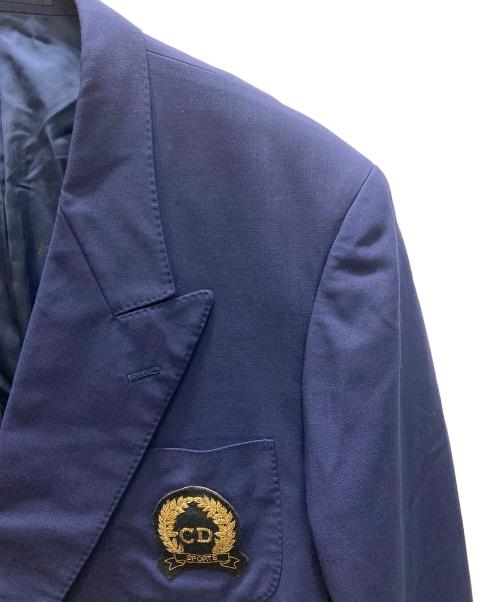 Christian Dior MONSIEUR（クリスチャンディオールムッシュ）Christian Dior MONSIEUR (クリスチャンディオールムッシュ) ロゴエンブレム金釦ブレザー ネイビー サイズ:SIZE Lの古着・服飾アイテム