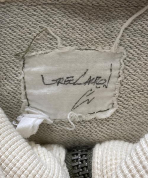 GREG LAUREN（グレッグローレン）GREG LAUREN (グレッグローレン) アーミーテントドッキングフーディー グレー×オリーブ サイズ:Sの古着・服飾アイテム