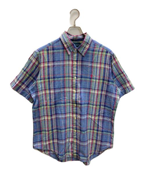 POLO RALPH LAUREN（ポロ・ラルフローレン）POLO RALPH LAUREN (ポロ・ラルフローレン) ボタンダウンチェックシャツ ブルー サイズ:Lの古着・服飾アイテム