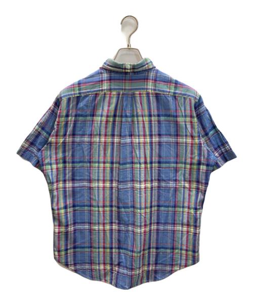 POLO RALPH LAUREN（ポロ・ラルフローレン）POLO RALPH LAUREN (ポロ・ラルフローレン) ボタンダウンチェックシャツ ブルー サイズ:Lの古着・服飾アイテム