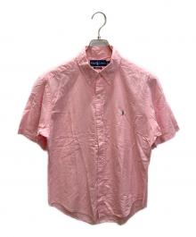 POLO RALPH LAUREN（ポロ・ラルフローレン）の古着「ボタンダウンチェックシャツ」｜ピンク