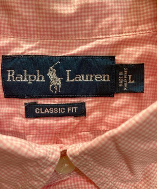 POLO RALPH LAUREN（ポロ・ラルフローレン）POLO RALPH LAUREN (ポロ・ラルフローレン) ボタンダウンチェックシャツ ピンク サイズ:Lの古着・服飾アイテム