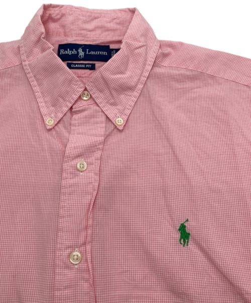 POLO RALPH LAUREN（ポロ・ラルフローレン）POLO RALPH LAUREN (ポロ・ラルフローレン) ボタンダウンチェックシャツ ピンク サイズ:Lの古着・服飾アイテム