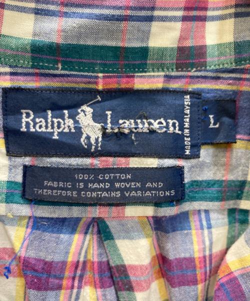 POLO RALPH LAUREN（ポロ・ラルフローレン）POLO RALPH LAUREN (ポロ・ラルフローレン) マドラスチェックシャツ マルチカラー サイズ:Lの古着・服飾アイテム