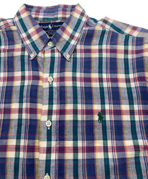 POLO RALPH LAUREN（ポロ・ラルフローレン）POLO RALPH LAUREN (ポロ・ラルフローレン) マドラスチェックシャツ マルチカラー サイズ:Lの古着・服飾アイテム