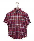 POLO RALPH LAURENポロ・ラルフローレン）の古着「マドラスチェックシャツ」｜レッド