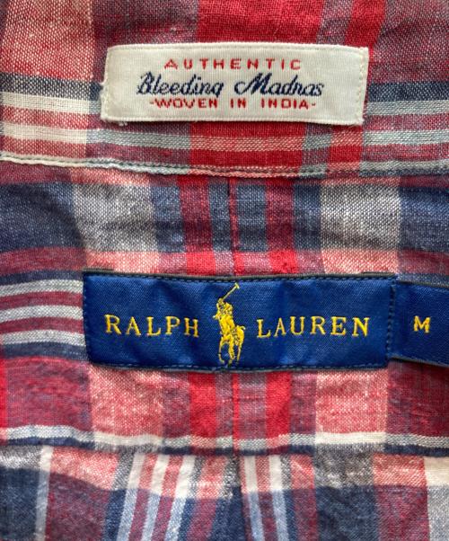 POLO RALPH LAUREN（ポロ・ラルフローレン）POLO RALPH LAUREN (ポロ・ラルフローレン) マドラスチェックシャツ レッド サイズ:Mの古着・服飾アイテム
