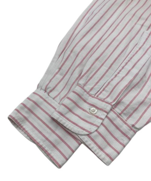 BROOKS BROTHERS（ブルックスブラザーズ）BROOKS BROTHERS (ブルックスブラザーズ) makers ボタンダウンストライプシャツ ホワイト×ピンク サイズ:SIZE 15 1/2-3の古着・服飾アイテム