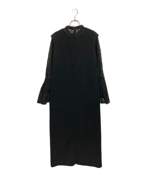 ANDRESD（アンドレスド）ANDRESD (アンドレスド) BELL SLEEVE SLIT DRESS ブラック サイズ:Mの古着・服飾アイテム