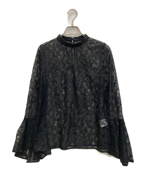 ANDRESD（アンドレスド）ANDRESD (アンドレスド) BELL SLEEVE SLIT DRESS ブラック サイズ:Mの古着・服飾アイテム