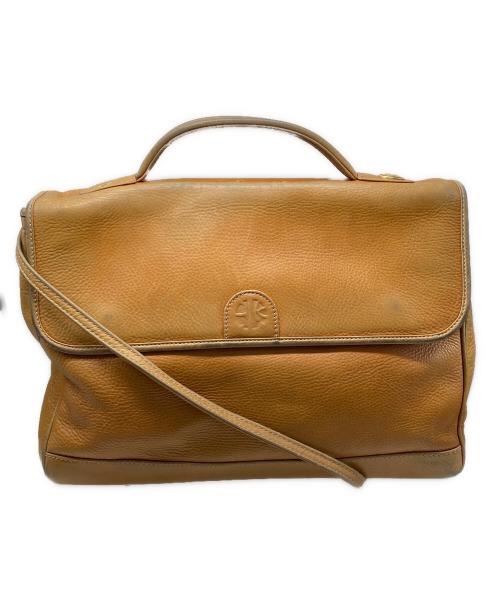enrique loewe knappe（エンリケロエベナッペ）enrique loewe knappe (エンリケロエベナッペ) レザーショルダーバッグ ブラウンの古着・服飾アイテム
