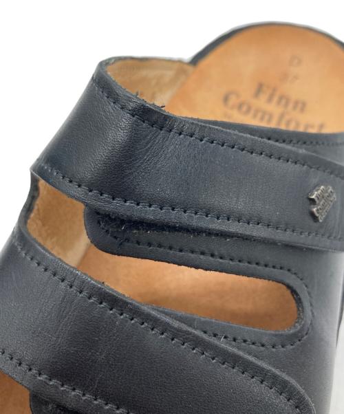 Finn Comfort（フィンコンフォート）Finn Comfort (フィンコンフォート) レザーサンダル ブラック サイズ:37の古着・服飾アイテム