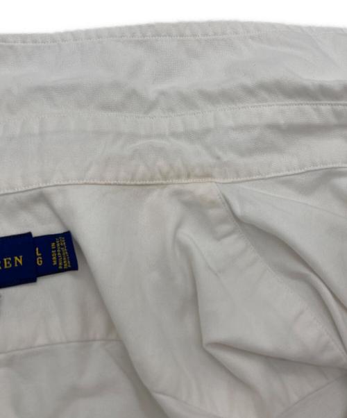 RALPH LAUREN（ラルフローレン）RALPH LAUREN (ラルフローレン) 半袖ボタンダウンシャツ ホワイト サイズ:SIZE Lの古着・服飾アイテム