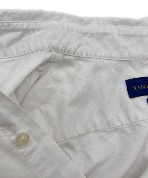 RALPH LAUREN（ラルフローレン）RALPH LAUREN (ラルフローレン) 半袖ボタンダウンシャツ ホワイト サイズ:SIZE Lの古着・服飾アイテム