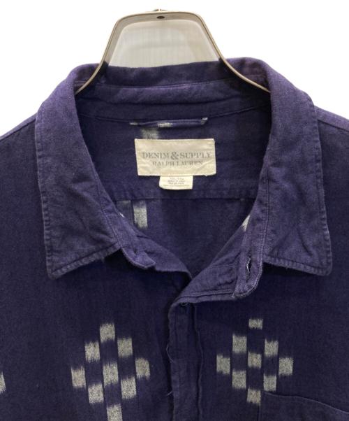 Denim & Supply Ralph Lauren（デニム＆サプライ ラルフローレン）Denim & Supply Ralph Lauren (デニム＆サプライ ラルフローレン) 幾何学柄シャツ ネイビー×グレー サイズ:XXLの古着・服飾アイテム