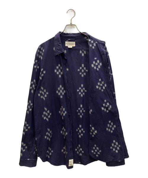 Denim & Supply Ralph Lauren（デニム＆サプライ ラルフローレン）Denim & Supply Ralph Lauren (デニム＆サプライ ラルフローレン) 幾何学柄シャツ ネイビー×グレー サイズ:XXLの古着・服飾アイテム