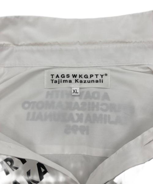 TAGS WKGPTY（タグスワーキングパーティー）TAGS WKGPTY (タグスワーキングパーティー) HOMERANDINER TABLE Shirt ホワイト サイズ:SIZE XLの古着・服飾アイテム