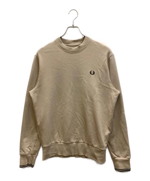 FRED PERRY（フレッドペリー）FRED PERRY (フレッドペリー) クルーネックスウェット ベージュ サイズ:Mの古着・服飾アイテム