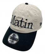 martin kim×New Eraマーティンキム×ニューエラ）の古着「ロゴキャップ」｜ベージュ×ブラック