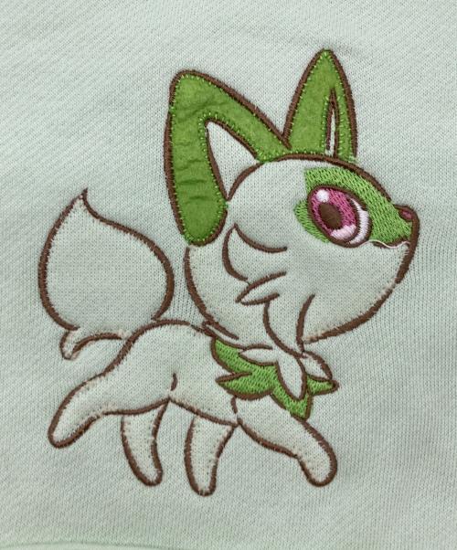 Pokemon Center（ポケモンセンター）Pokemon Center (ポケモンセンター) ニャオハ パーカー グリーン サイズ:Freeの古着・服飾アイテム