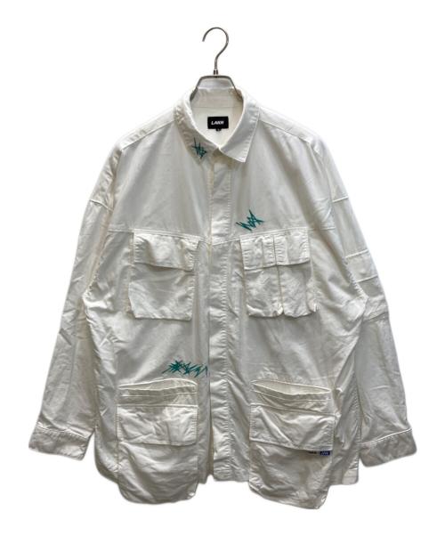 LFYT（エルエフワイティー）LFYT (エルエフワイティー) LAKH (ラク) L/S Ten Pocket Oxford ジャケット ホワイト サイズ:Lの古着・服飾アイテム