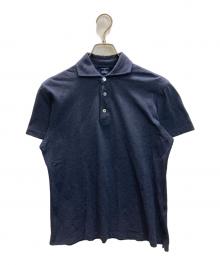 MORGANO×BEAMS F（モルガーノ×ビームスエフ）の古着「Cotton Kanoko Polo Shirt カノコポロシャツ」｜ネイビー