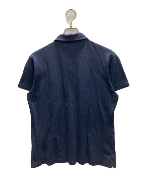 MORGANO（モルガーノ）MORGANO (モルガーノ) BEAMS F (ビームスエフ) Cotton Kanoko Polo Shirt カノコポロシャツ ネイビー サイズ:50の古着・服飾アイテム