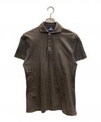 MORGANO×BEAMS Fモルガーノ×ビームスエフ）の古着「Cotton Kanoko Polo Shirt カノコポロシャツ」｜ブラウン