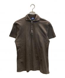 MORGANO×BEAMS F（モルガーノ×ビームスエフ）の古着「Cotton Kanoko Polo Shirt カノコポロシャツ」｜ブラウン