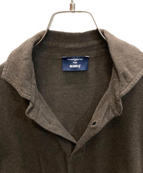 MORGANO（モルガーノ）MORGANO (モルガーノ) BEAMS F (ビームスエフ) Cotton Kanoko Polo Shirt カノコポロシャツ ブラウン サイズ:50の古着・服飾アイテム