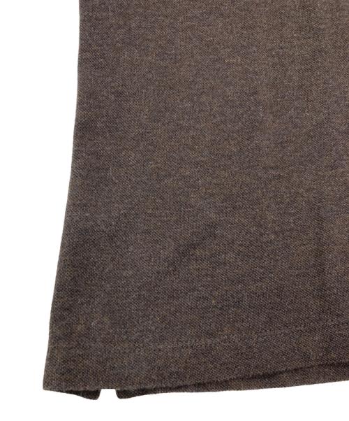 MORGANO（モルガーノ）MORGANO (モルガーノ) BEAMS F (ビームスエフ) Cotton Kanoko Polo Shirt カノコポロシャツ ブラウン サイズ:50の古着・服飾アイテム