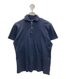MORGANO×BEAMS F（モルガーノ×ビームスエフ）の古着「Cotton Kanoko Polo Shirt カノコポロシャツ」｜ネイビー